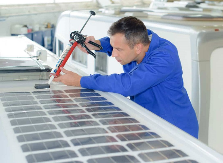 Aplicación de sellador de marco para módulos fotovoltaicos solares